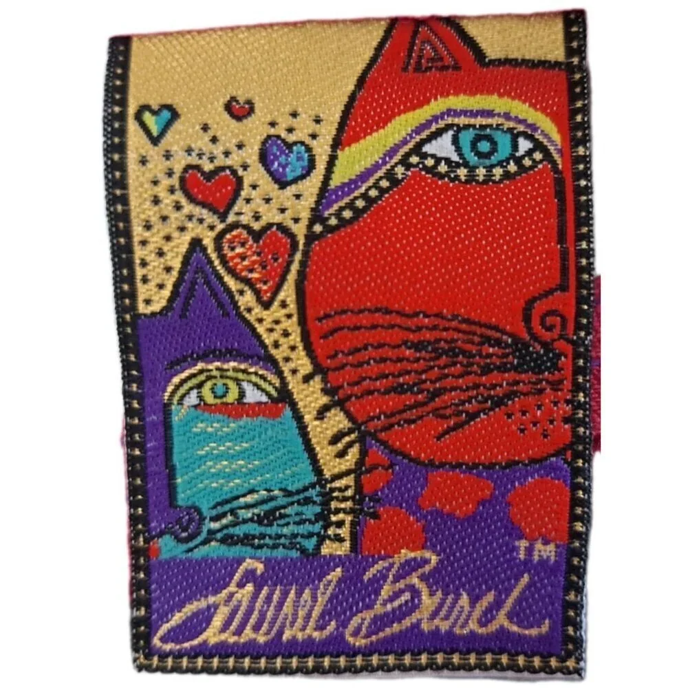 Vintage Laurel Burch Make-up Clutch Zip Closure